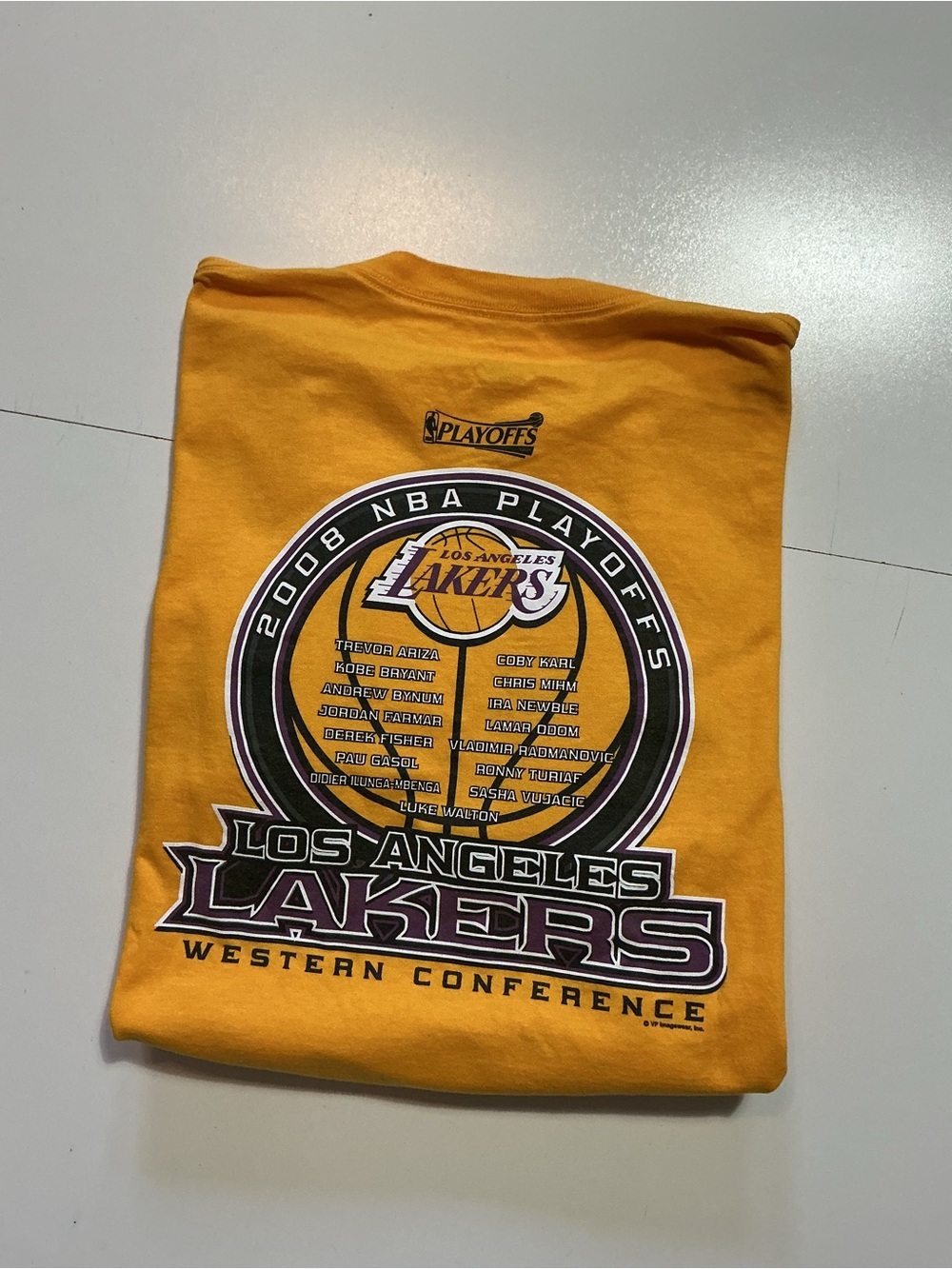 Majestic Los Angeles Lakers 2008 NBA
Playoffs Kobe Bryant Graphic T-Shirt